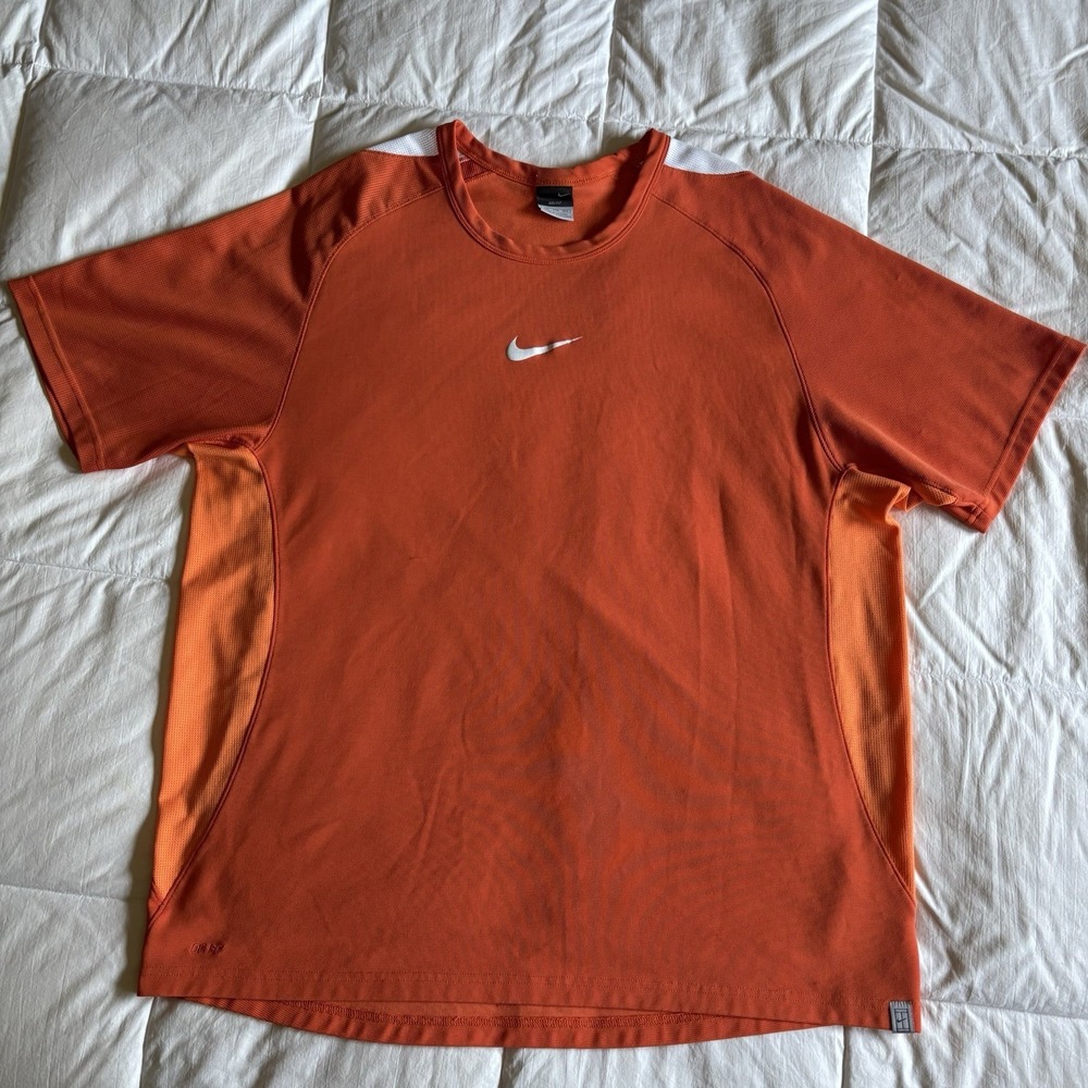 Vtg Nike Tennis Center Swoosh Shirt XXL Serve Sleeve NikeCourt Asymmetrical EUC